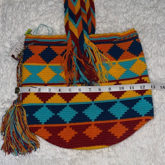 Wayuu Mochila Multicolor Bag NWT - Picture 6 of 8